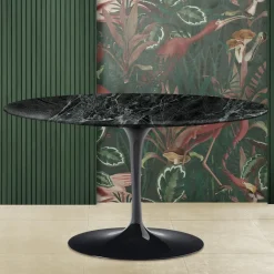 Viadurini Living Moderne Couchtische|Tulip Tische-Tulip Eero Saarinen H 41 Couchtisch aus alpingrünem Marmor, hergestellt in Italien – Scarlet