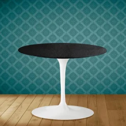 Viadurini Living Moderne Couchtische|Tulip Tische-Tulip Eero Saarinen H 41 Couchtisch aus Sirius-Keramik, hergestellt in Italien – Scarlet