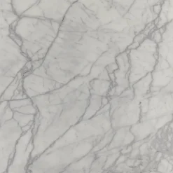 Viadurini Living Moderne Couchtische|Tulip Tische-Tulip Saarinen H 52 Ovaler Couchtisch aus Carrara-Marmor Statuarietto, hergestellt in Italien – Scarlet