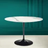 Viadurini Living Tulip Tische|Runde Tische-Tulip Tisch Eero Saarinen H 73 in Statuario Vollkeramik Made in Italy - Scharlachrot