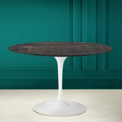 Viadurini Living Tulip Tische|Runde Tische-Tulpe Tisch Eero Saarinen H 73 in Keramik Noir Wunsch Made in Italy - Scharlachrot