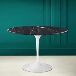 Viadurini Living Tulip Tische|Runde Tische-Tulpe Tisch Eero Saarinen H 73 in Keramik Marquinia Made in Italy - Scharlachrot