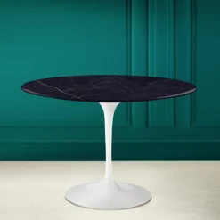 Viadurini Living Tulip Tische|Runde Tische-Tulpentisch Eero Saarinen H 73 aus Keramik Noir Laurent Made in Italy - Scharlachrot
