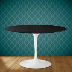 Viadurini Living Tulip Tische|Runde Tische-Tulpentisch Eero Saarinen H 74 aus Keramik Sirius Made in Italy - Scharlachrot