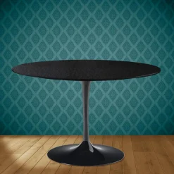 Viadurini Living Tulip Tische|Runde Tische-Tulpentisch Eero Saarinen H 74 aus Keramik Sirius Made in Italy - Scharlachrot