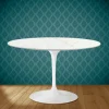 Viadurini Living Tulip Tische|Runde Tische-Tulpentisch Eero Saarinen H 74 aus Keramik Rem Made in Italy - Scharlachrot