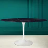 Viadurini Living Tulip Tische|Esstisch Oval-Tulpentisch Eero Saarinen H 74 Oval aus Keramik Noir Laurent Made in Italy - Scharlachrot