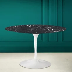 Viadurini Living Tulip Tische|Runde Tische-Tulpentisch Saarinen H 73 Rund aus Keramik Marquinia Made in Italy - Scharlachrot