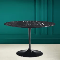 Viadurini Living Tulip Tische|Runde Tische-Tulpentisch Saarinen H 73 Rund aus Keramik Marquinia Made in Italy - Scharlachrot