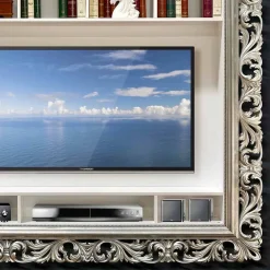 Viadurini Living Tv-Möbel-TV Wandrahmen aus Holz handgefertigt in Italien Mario