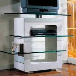 Viadurini Living Tv-Möbel-TV-Möbel aus Stein und Kristall in modernem Design Agnes