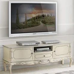 Viadurini Classic Tv-Möbel-TV-Schrank aus Holz mit Beinen im klassischen Stil Made in Italy - Chantilly