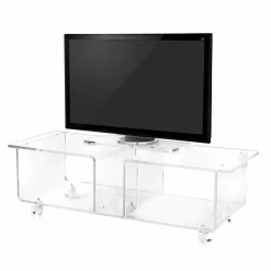 Viadurini Living Tv-Möbel-TV-Schrank im modernen Design aus transparentem Plexiglas Mago Double