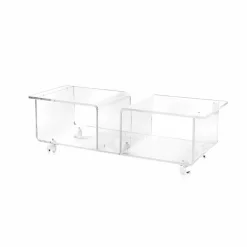 Viadurini Living Tv-Möbel-TV-Schrank im modernen Design aus transparentem Plexiglas Mago Double
