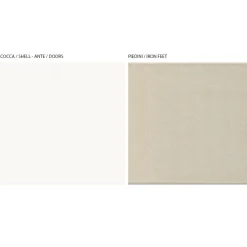 Viadurini Living Tv-Möbel-TV-Schrank mit 2 Türen in Canaletto und weißem Finish, hergestellt in Italien – Kari