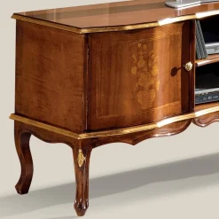 Viadurini Classic Tv-Möbel-TV-Ständer aus Nussholz im klassischen Stil Made in Italy - Prince