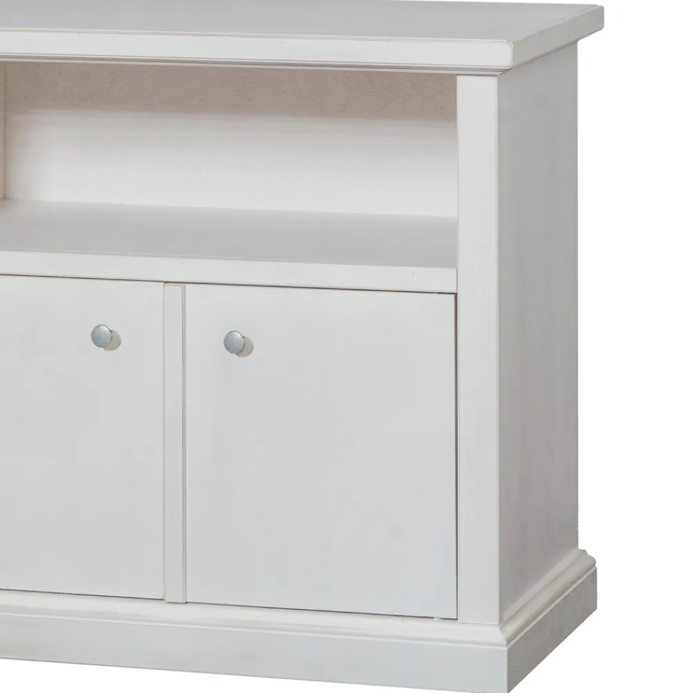 Viadurini Classic Tv-Möbel-TV-Ständer mit offenem Fach und 2 Türen Made in Italy - Alpan