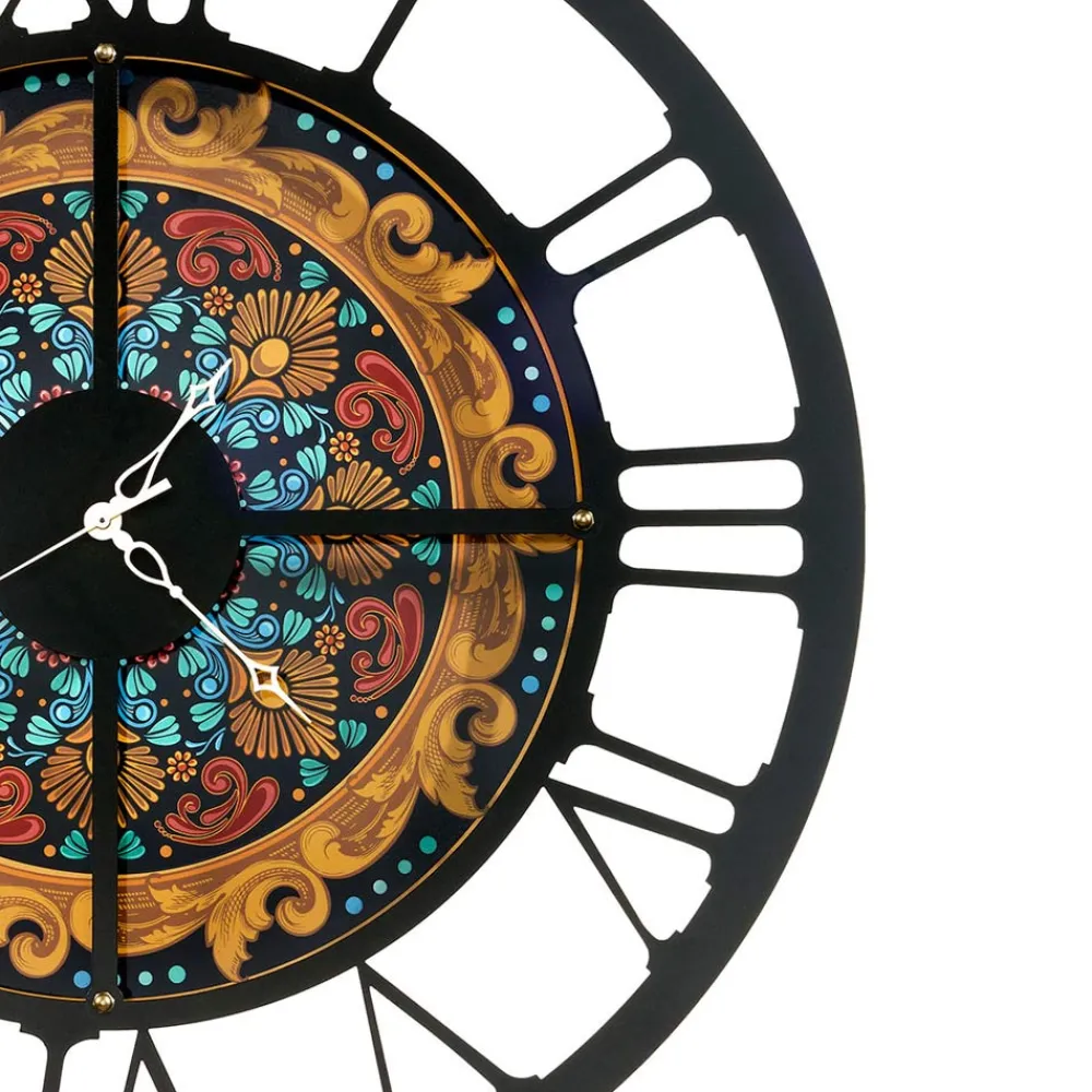 Viadurini Time Design Wanduhren-Uhr aus Eisen in 3 verschiedenen Ausführungen, hergestellt in Italien – Weizen