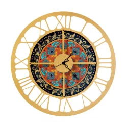 Viadurini Time Design Wanduhren-Uhr aus Eisen in 3 verschiedenen Ausführungen, hergestellt in Italien – Weizen