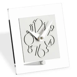 Viadurini Time Design Tischuhren-Uhr aus transparentem Methacrylat und chromatischen Details, hergestellt in Italien – Hilly