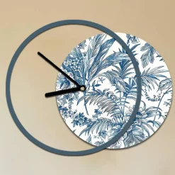 Viadurini Decor Wanduhren-Uhr mit hölzerner und bedruckter Platte, hergestellt in Italien – Malawi