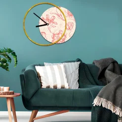 Viadurini Decor Wanduhren-Uhr mit hölzerner und bedruckter Platte, hergestellt in Italien – Malawi