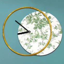 Viadurini Decor Wanduhren-Uhr mit hölzerner und bedruckter Platte, hergestellt in Italien – Malawi