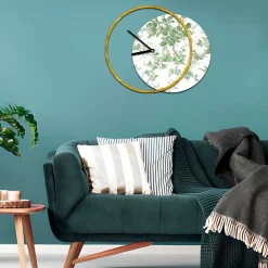 Viadurini Decor Wanduhren-Uhr mit hölzerner und bedruckter Platte, hergestellt in Italien – Malawi