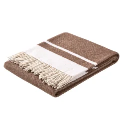 Viadurini Textile Plaid-Ultraweiches und flauschiges Plaid aus Wollmischung, hergestellt in Italien – Caldoso