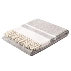 Viadurini Textile Plaid-Ultraweiches und flauschiges Plaid aus Wollmischung, hergestellt in Italien – Caldoso