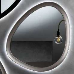 Viadurini Bathroom Badspiegel-Unregelmäßig geformter Spiegel mit Hintergrundbeleuchtung, hergestellt in Italien - Ride