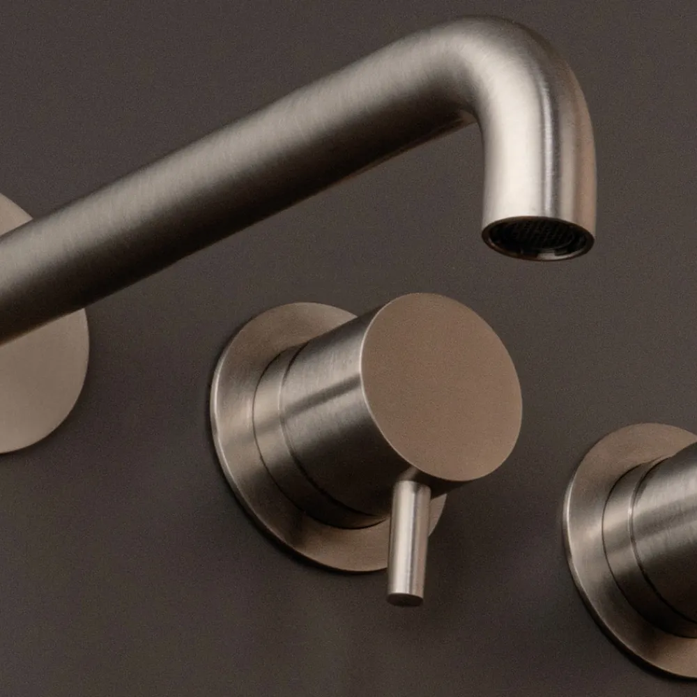 Viadurini Taps Badewannearmaturen-Unterputz-Wannenmischer aus Edelstahl AISI 316L - Krallen