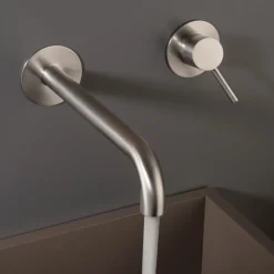 Viadurini Taps Waschbeckenarmaturen-Unterputz-Waschtischmischer aus Edelstahl AISI 316L - Artigli