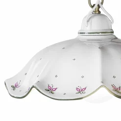 Ferroluce Pendelleuchten Vintage-Ups and Down Hängelampe aus handverzierter gewellter Keramik - Belluno