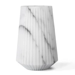 Viadurini Decor Deko Vasen-Vase aus weißem Carrara-Marmor oder schwarzem Portoro-Streifen-Design - Kairo