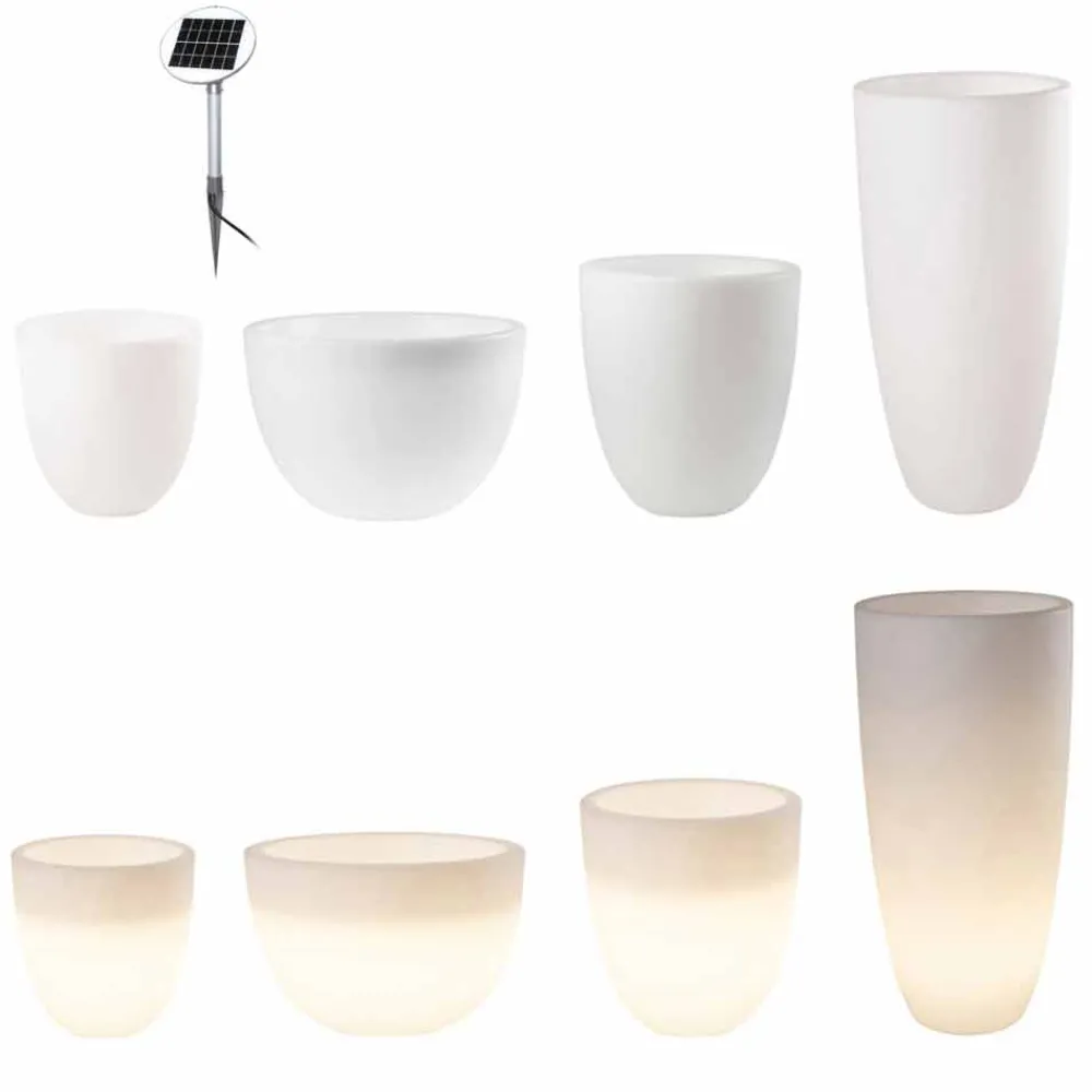 Viadurini Lighting Lichtmöbel-Vase mit LED- oder Solarbeleuchtung Modernes Design in verschiedenen Größen - Svasostar