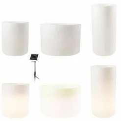 Viadurini Lighting Lichtmöbel-Vase mit Solarbeleuchtung oder LED-Design für drinnen oder draußen - Cilindrostar