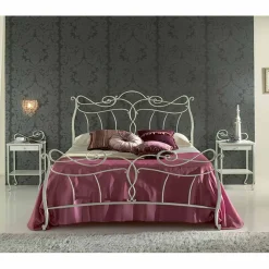 Viadurini Night Design Maßgeschneiderte Möbel|Schmiedeeisen Queen Size Bett-Venere Jugen Quee Size Bett aus Schmiedeeisen in Design