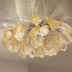 Viadurini Lighting Moderne Deckenleuchten-Venezianische Deckenlampe aus Glas und Metall, handgefertigt in Italien - Diamonique