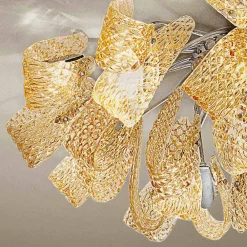 Viadurini Lighting Moderne Deckenleuchten-Venezianische Deckenlampe aus Glas und Metall, handgefertigt in Italien - Diamonique