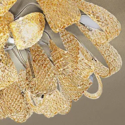 Viadurini Lighting Moderne Deckenleuchten-Venezianische Deckenlampe aus Glas und Metall, handgefertigt in Italien - Diamonique