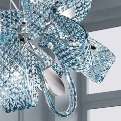 Viadurini Lighting Moderne Kronleuchter-Venezianischer Glas-Kronleuchter mit 9 Lichtern, handgefertigt in Italien - Diamonique