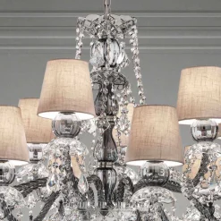 Viadurini Lighting Klassische Kronleuchter-Venezianischer Glas-Kronleuchter mit 12 Lichtern Handgefertigt, Made in Italy - Milagros