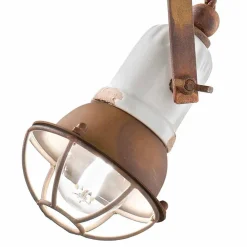 Ferroluce Pendelleuchten Vintage-Verstellbare Deckenleuchte aus Keramik und Metall Alayna