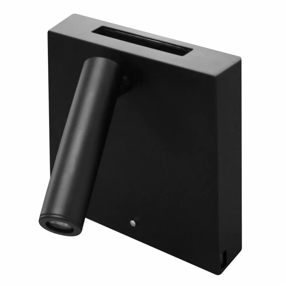 Viadurini Lighting Moderne Wandleuchten-Verstellbare LED-Wandleuchte aus Aluminium mit USB-Anschlüssen - Paola