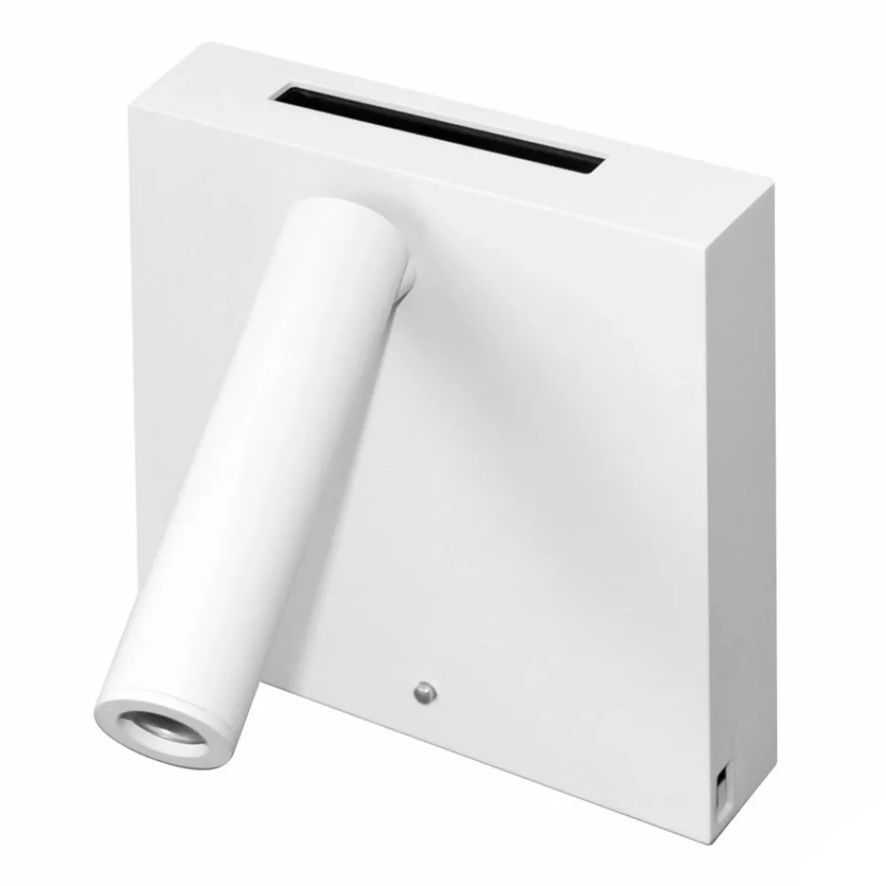 Viadurini Lighting Moderne Wandleuchten-Verstellbare LED-Wandleuchte aus Aluminium mit USB-Anschlüssen - Paola