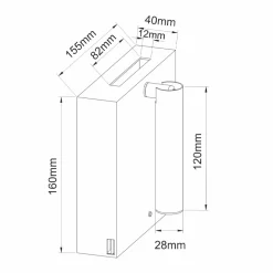 Viadurini Lighting Moderne Wandleuchten-Verstellbare LED-Wandleuchte aus Aluminium mit USB-Anschlüssen - Paola