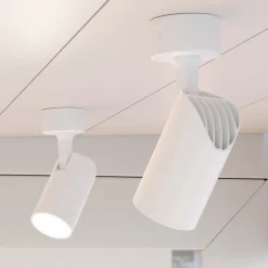 Viadurini Lighting Moderne Deckenleuchten-Verstellbare Spotlight Deckenleuchte aus weißem oder schwarzem Aluminium 4 Stück - Lazzaro