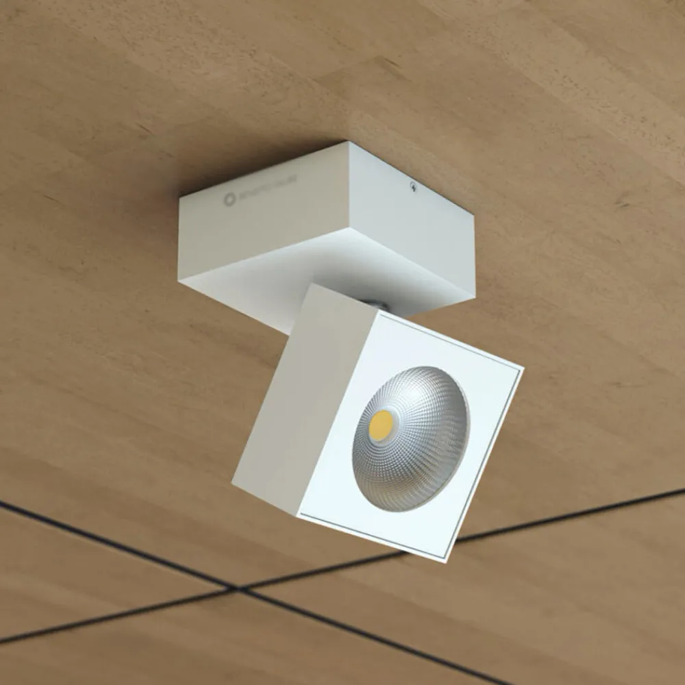 Viadurini Lighting Moderne Wandleuchten-Verstellbare 14W LED-Wandleuchte aus weißem oder schwarzem Aluminium - Vernon