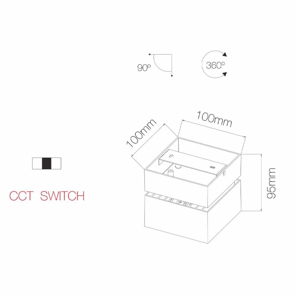 Viadurini Lighting Moderne Wandleuchten-Verstellbare 14W LED-Wandleuchte aus weißem oder schwarzem Aluminium - Vernon